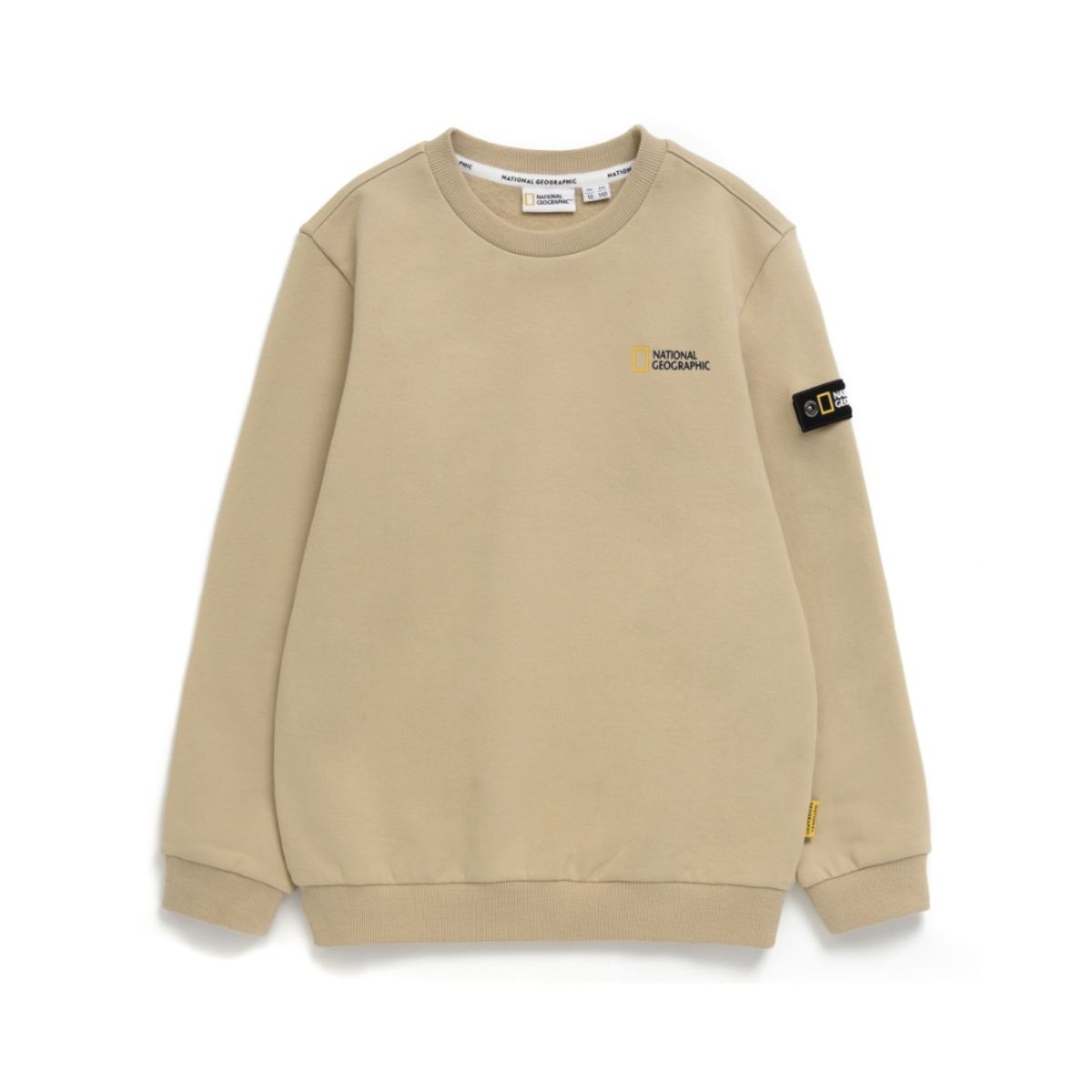 내셔널지오그래픽 키즈(NATIONAL GEOGRAPHIC KIDS) K234USW920 스몰로고 맨투맨 LBEIGE