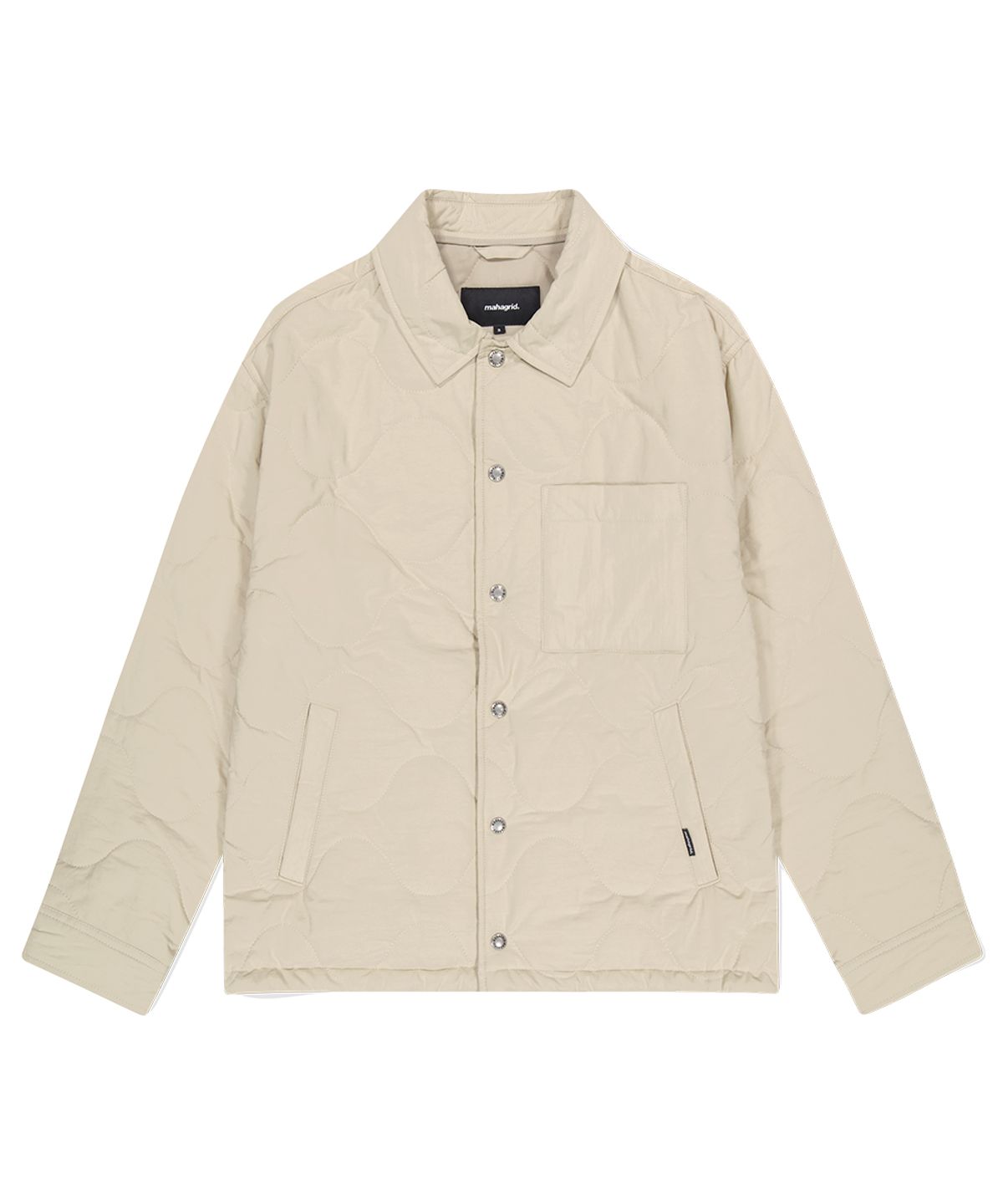 마하그리드(MAHAGRID) QUILTED BOMBER JACKET BEIGE(MG2DFMJ241A)