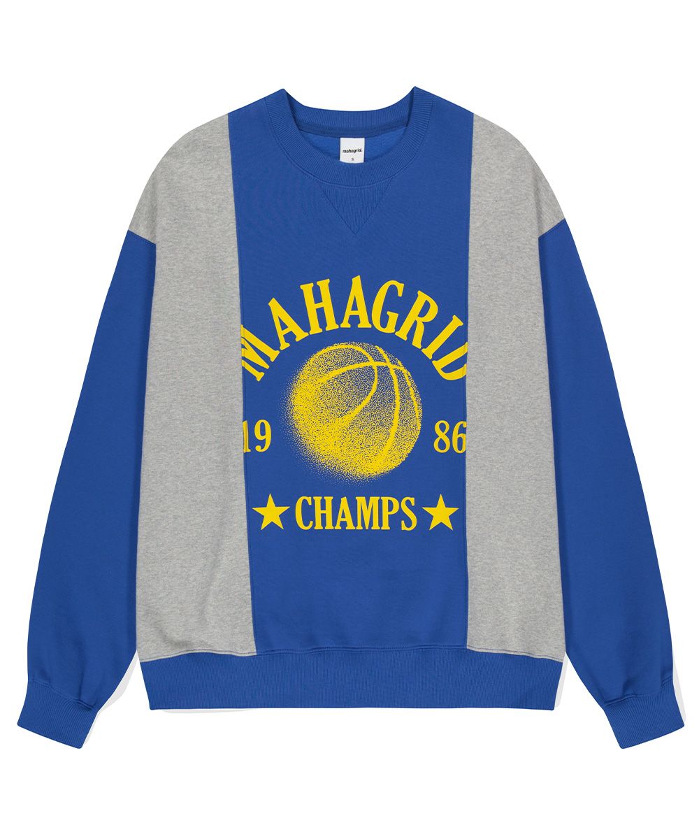 【mahagrid】23FW★ BASKETBALL SPLIT SWEATSHIRT MUSINSA | MAHAGRID BASKETBALL SPLIT SWEATSHIRT BLUE(MG2DFMM447A)