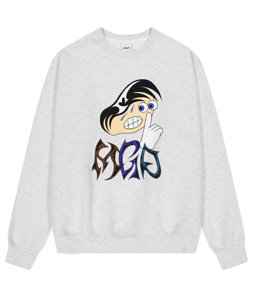 【mahagrid】23FW★ HUSH SWEATSHIRT MUSINSA | MAHAGRID HUSH SWEATSHIRT LIGHT GRAY(MG2DFMM459A)