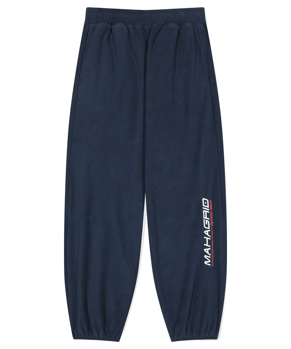 【mahagrid】DOT LOGO SWEATPANTS BRUSHED WIDE SWEATPANT[BLACK] - MAHAGRID