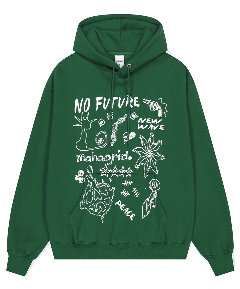 NO FUTURE HOODIE GREEN(MG2DFMM416A)