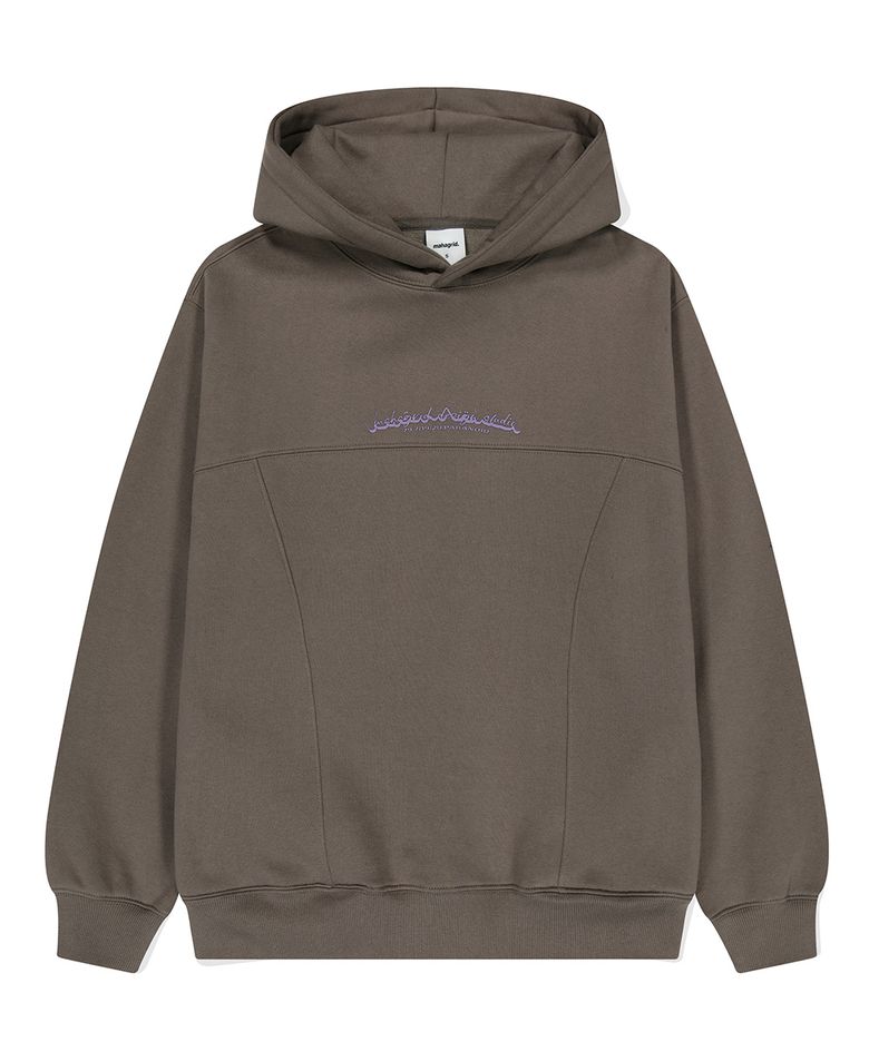 CURVED CUT HOODIE COCOA(MG2DFMM421A)