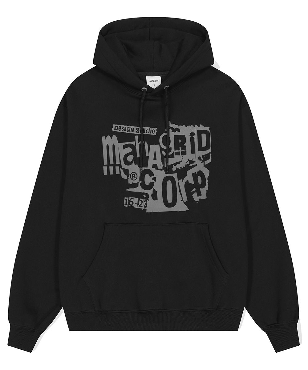 [ MAHAGRID]★GRUNGE HOODIE MUSINSA | MAHAGRID GRUNGE HOODIE BLACK(MG2DFMM410A)