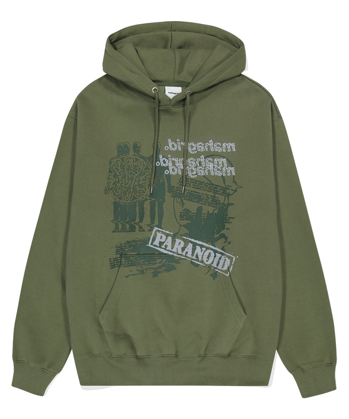 마하그리드(MAHAGRID) PARANOID HOODIE KHAKI(MG2DFMM420A)