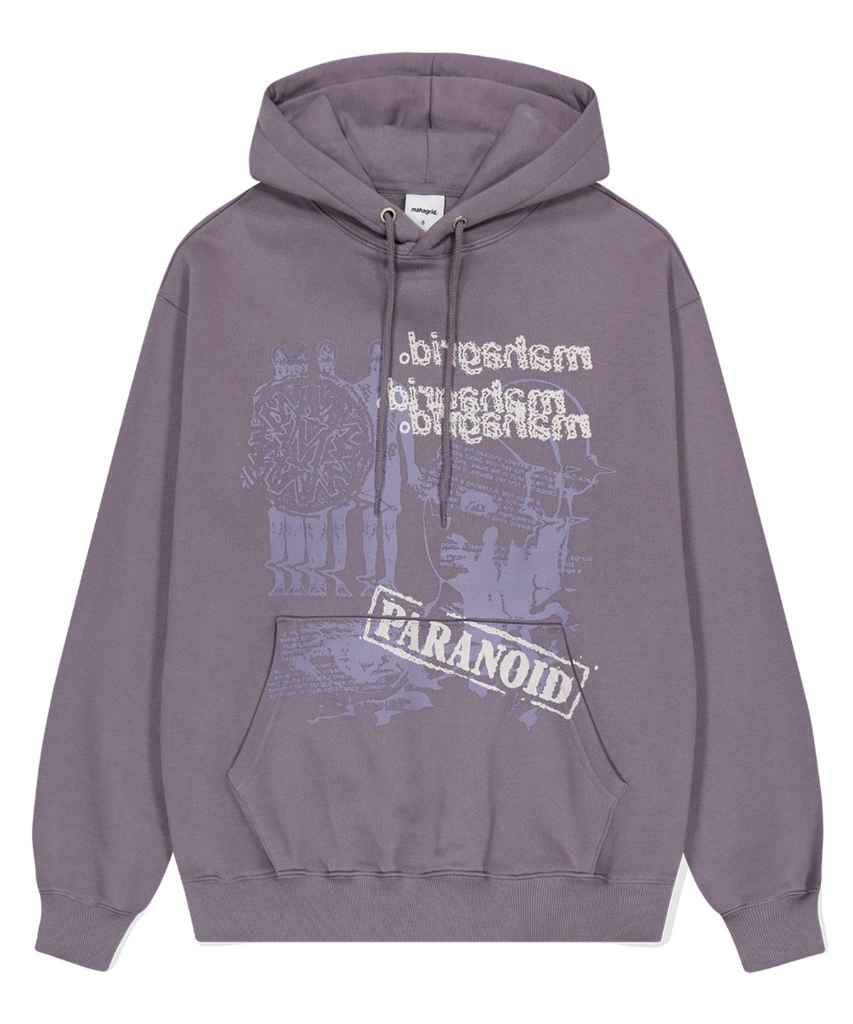 마하그리드(MAHAGRID) PARANOID HOODIE PURPLE(MG2DFMM420A)