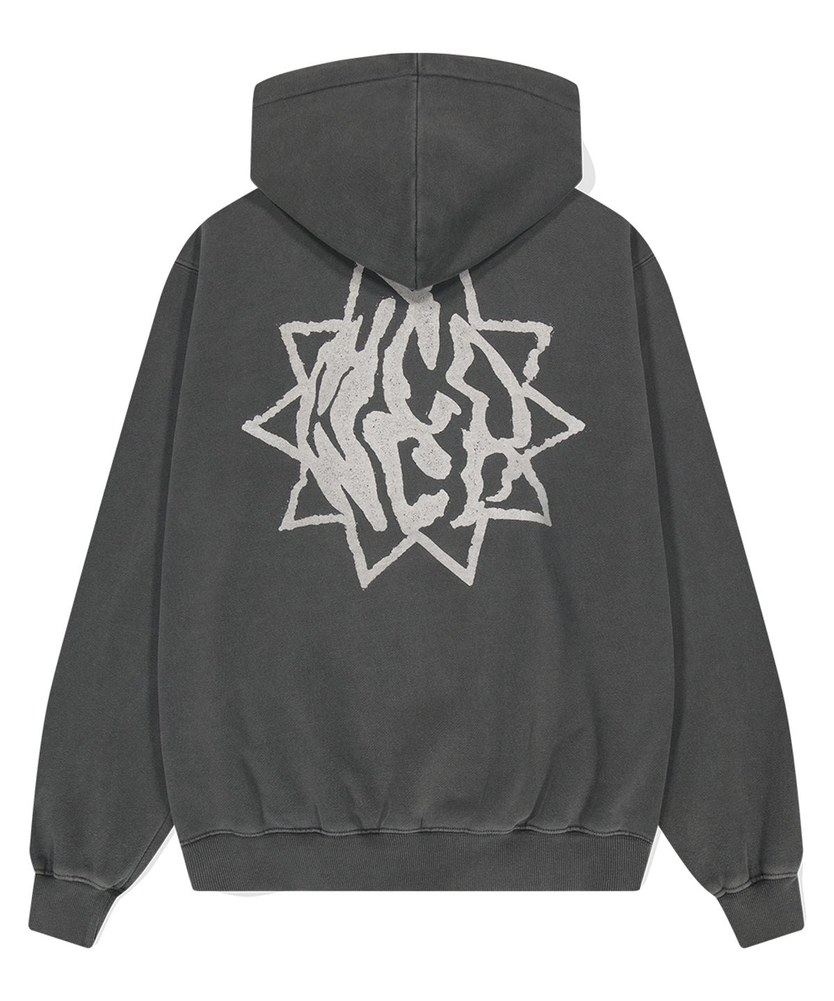 마하그리드(MAHAGRID) SUN LOGO PIGMENT ZIP UP HOODIE CHARCOAL(MG2DFMM430A)