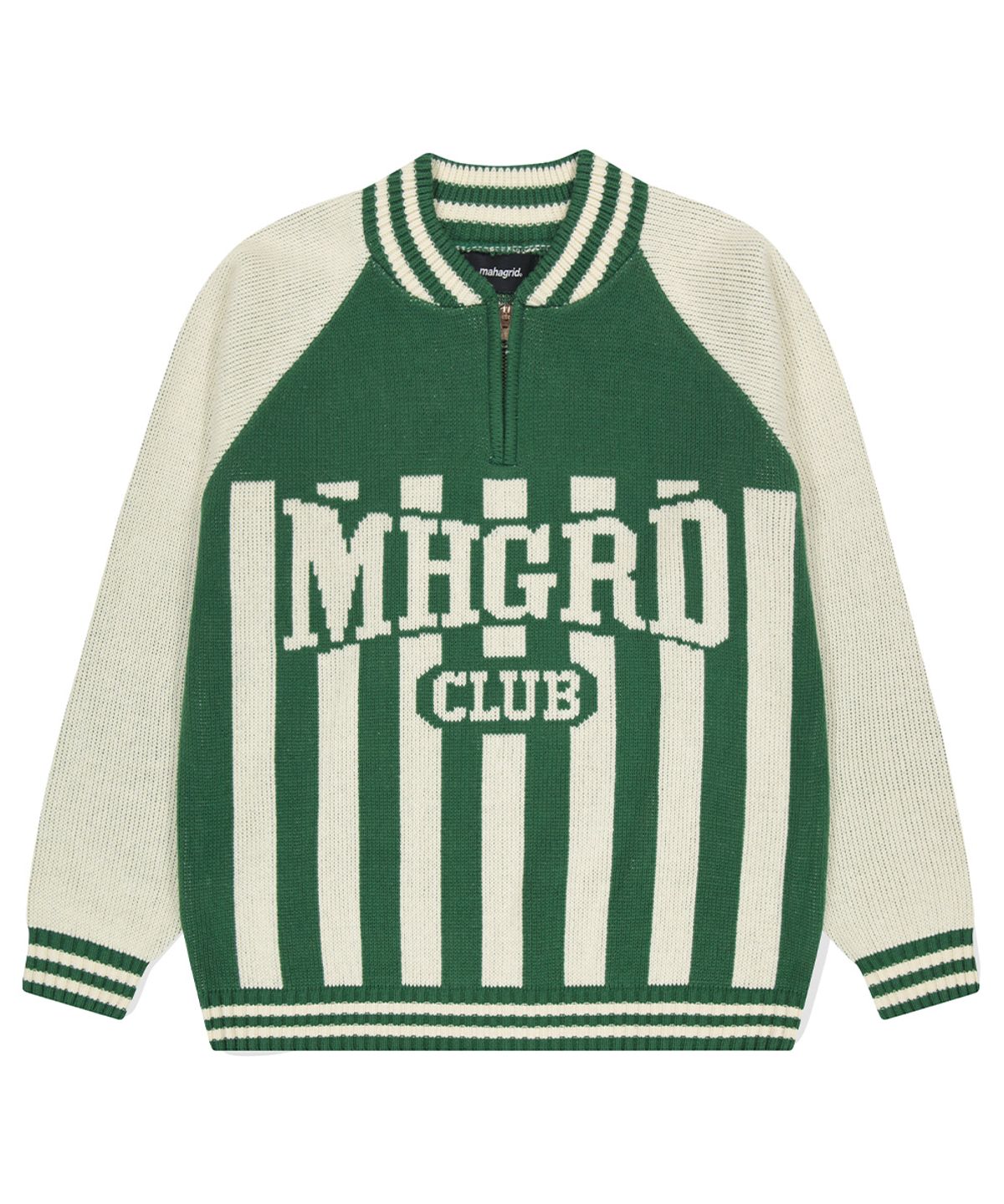마하그리드(MAHAGRID) MHGRD CLUB HALF ZIP KNIT GREEN(MG2DFMK680A)