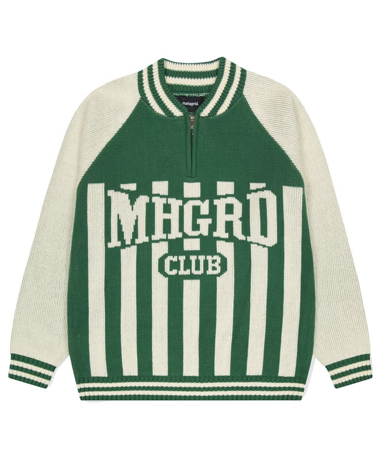 MHGRD CLUB HALF ZIP KNIT GREEN(MG2DFMK680A)