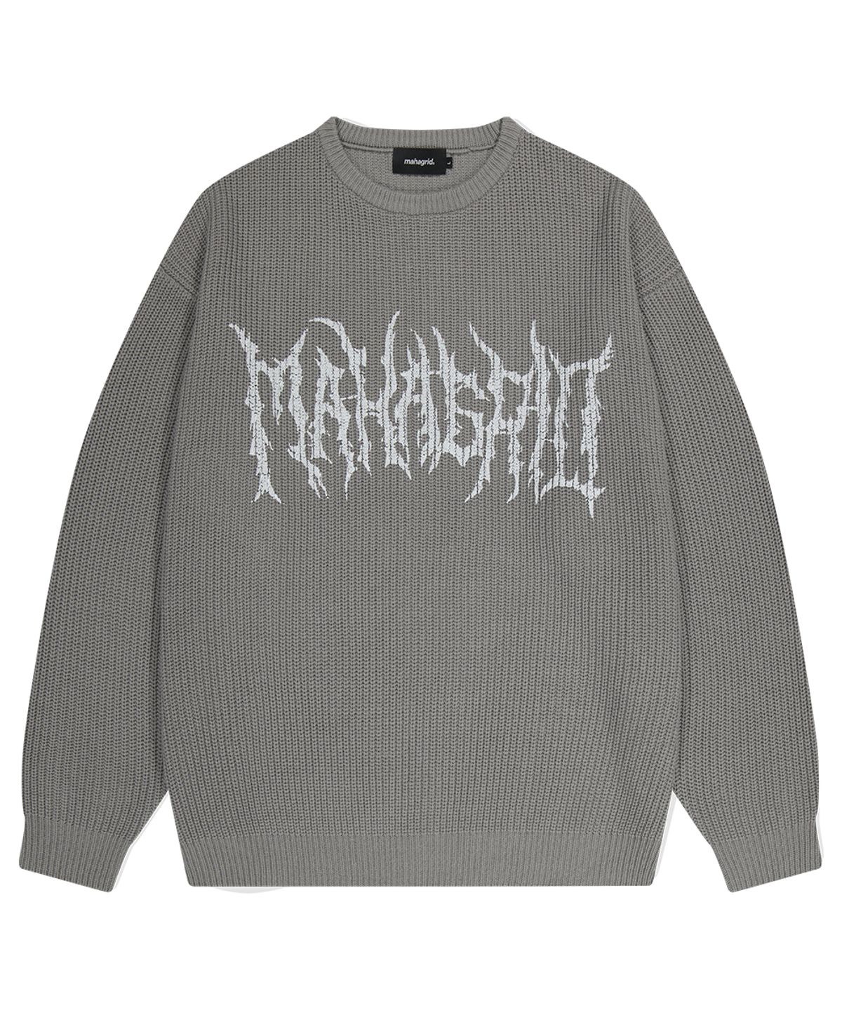 마하그리드(MAHAGRID) GOTH KNIT SWEATER GREY(MG2DFMK683A)