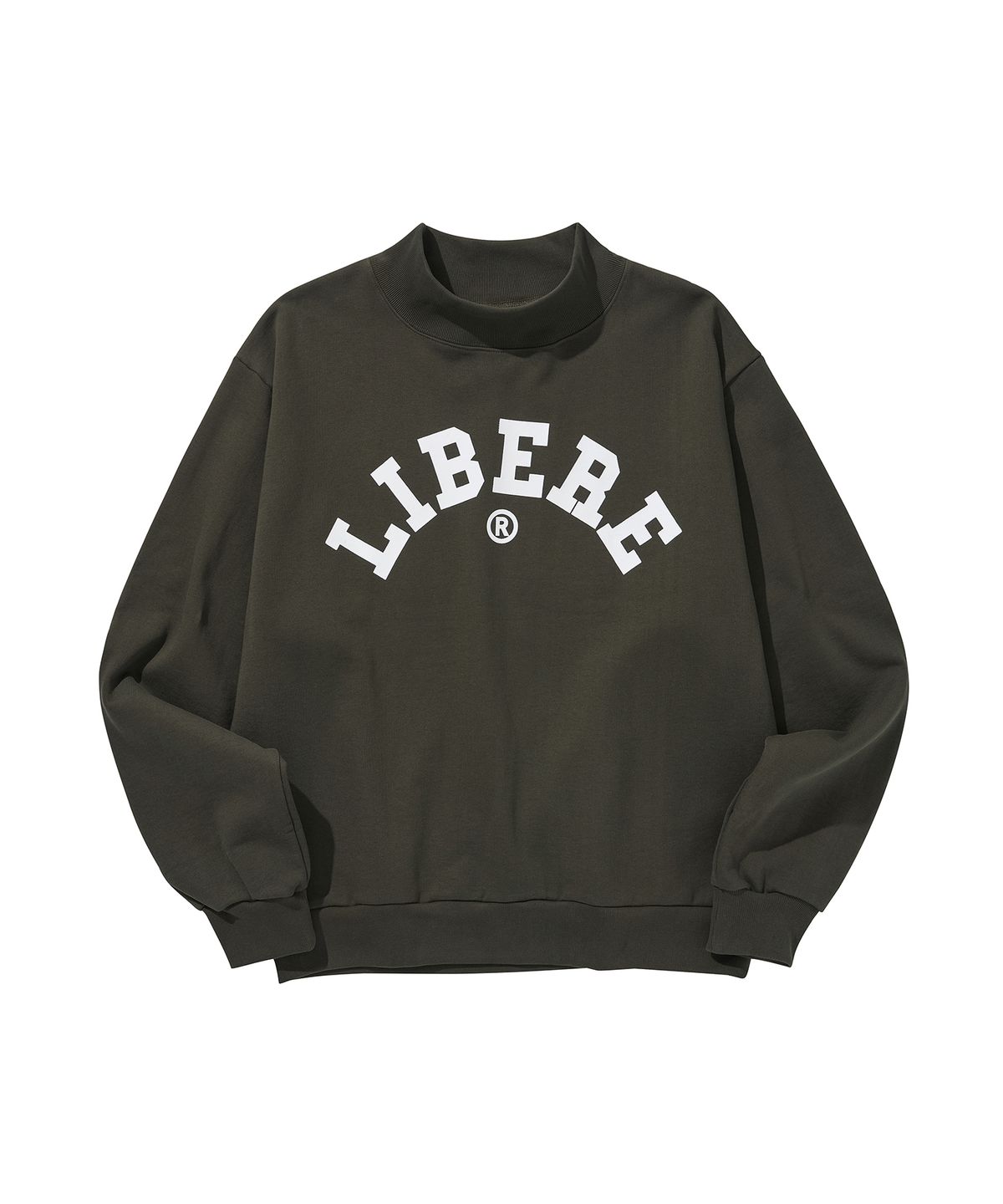 리베레(LIBERE) IVY MOCKNECK SWEAT / CHARCOAL