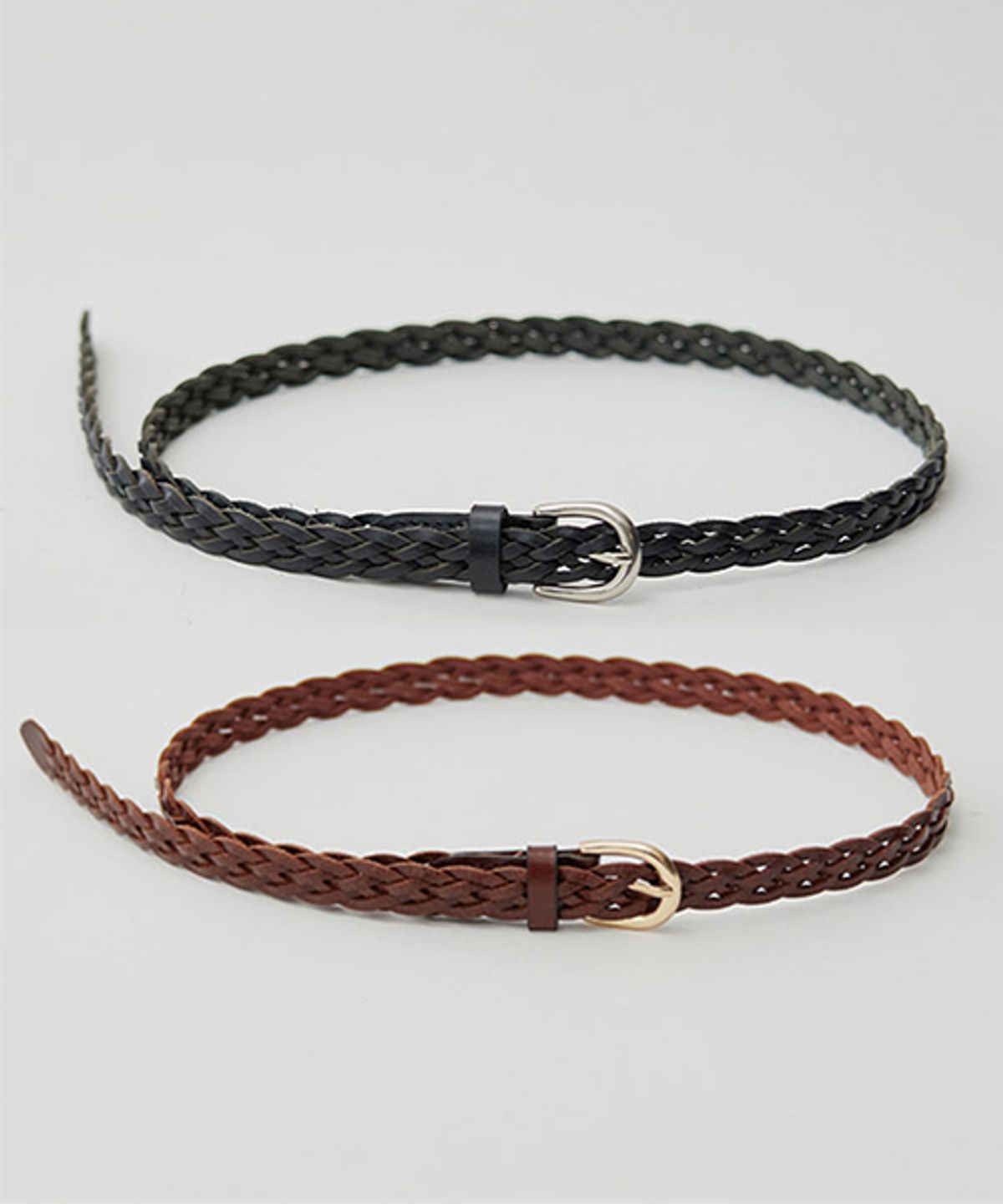 링서울(LINGSEOUL) [선물옵션] 20mm braided leather belt- [brown/black]