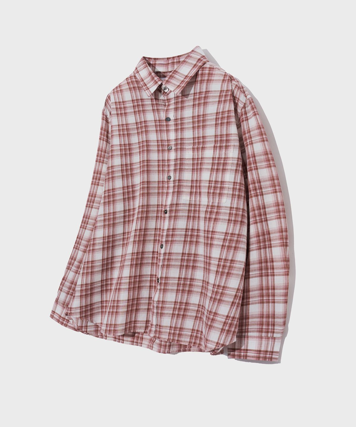 아워스코프(OURSCOPE) OLIVER Check Shirts (Red)