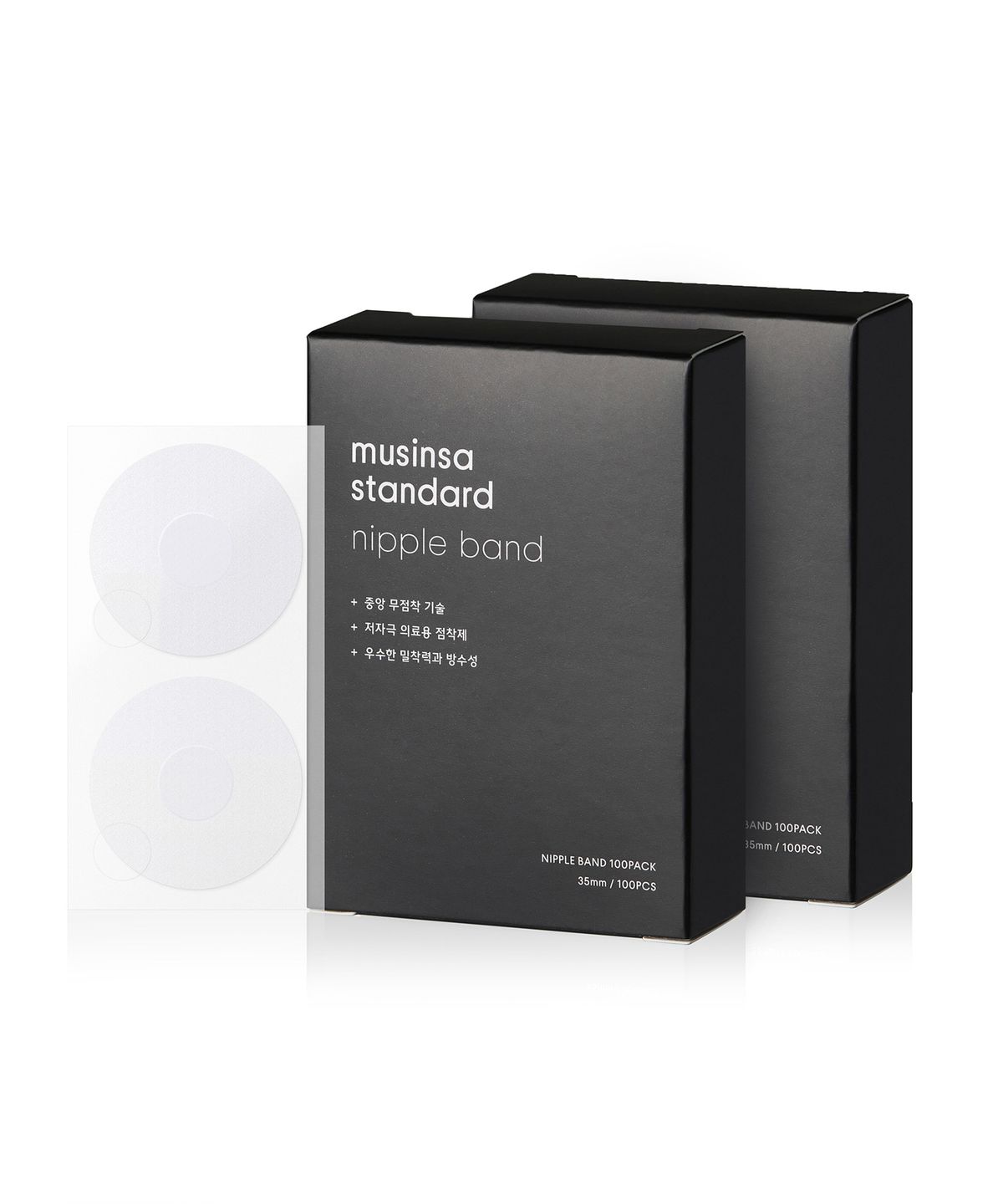 무신사 스탠다드(MUSINSA STANDARD) 무신사 스탠다드 니플 밴드 100매 2팩 [반투명]