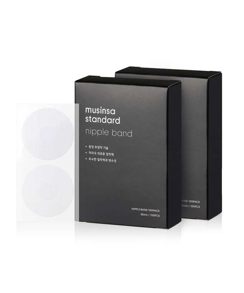 무신사 스탠다드 니플 밴드 100매 2팩 [반투명]