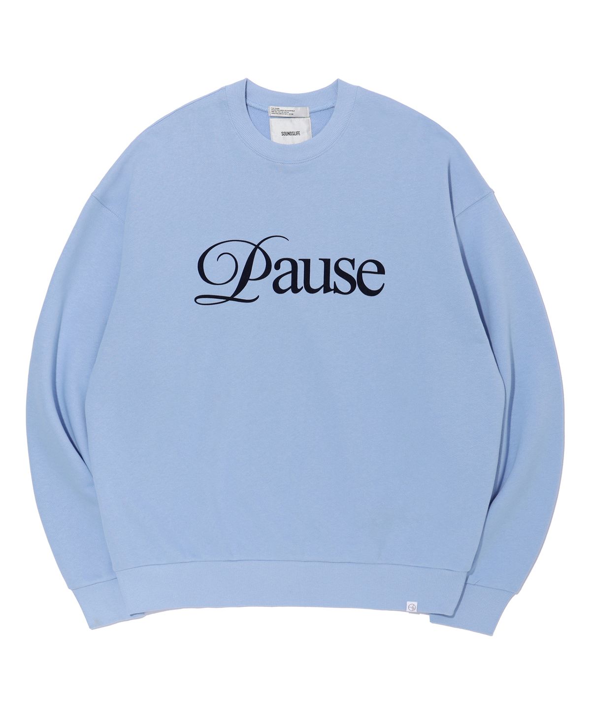 사운즈라이프(SOUNDSLIFE) P.P.R Lettering Sweatshirts Sky Blue