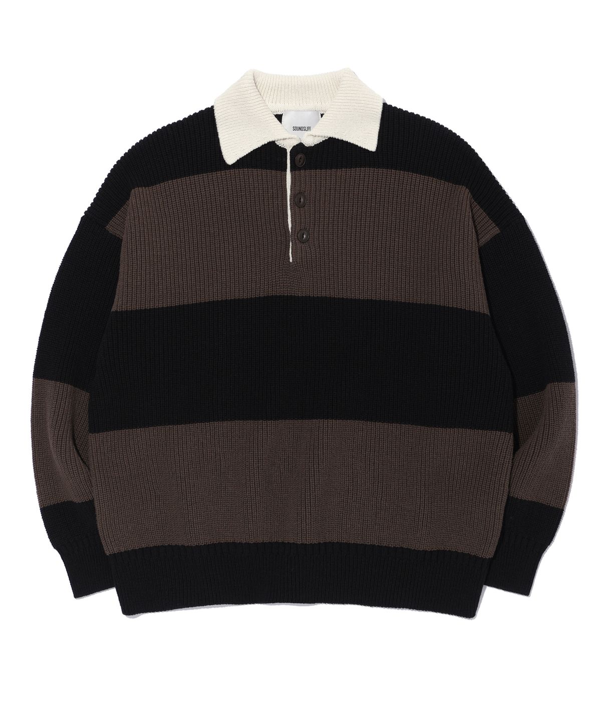 사운즈라이프(SOUNDSLIFE) Heavy Cotton Rugby Knit Brown