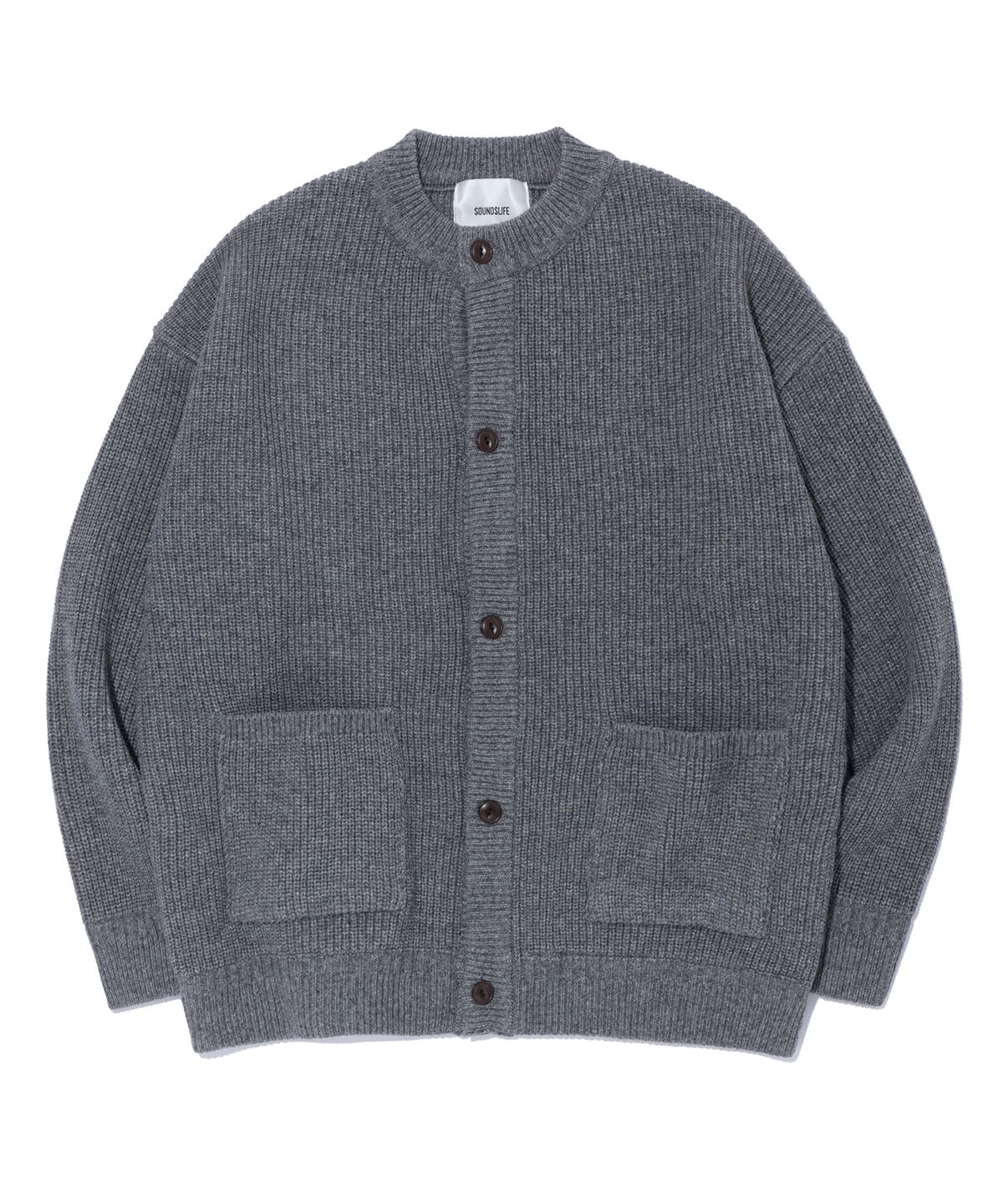 사운즈라이프(SOUNDSLIFE) Heavy Wool Cardigan Charcoal