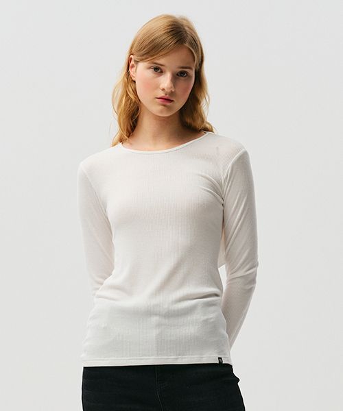 ★KIRSH★ Collection Back Open Long Sleeve Light Ivory MUSINSA公式 | KIRSH Collection Back Open Long Sleeve [Light