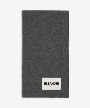 로고 패치 캐시미어 머플러 - 미디움 그레이 / J02TE0001J13201035