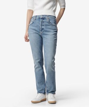 스트레이트 라일리 데님 팬츠 - 블루 / A90901370COVE