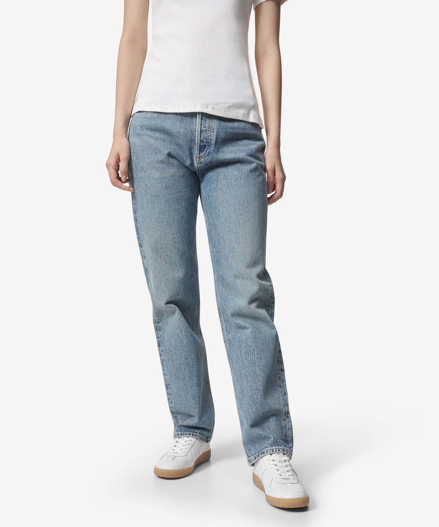 パンツ AGOLDE 90S Pinch Waist Denim Pants Washed Blue A1541206NAVIG 90's Pinch Waist High Rise Straight in Pendulum – AGOLDE