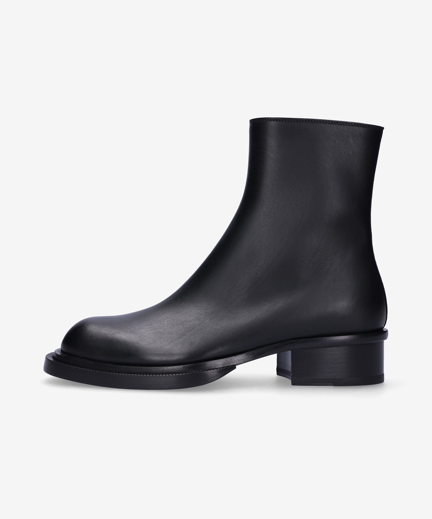 MUSINSA公式 | ALEXANDER McQUEEN Cuban Stack Ankle Boots - Black 