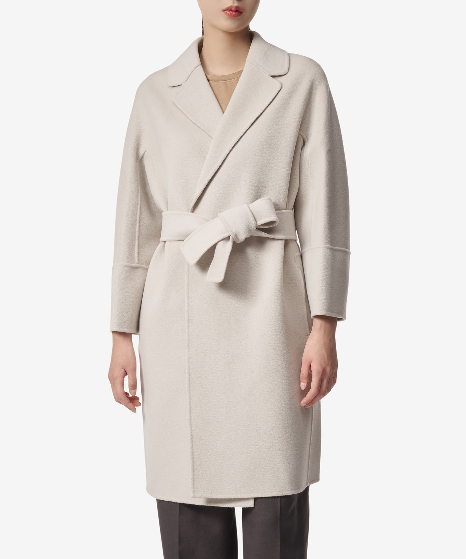 MUSINSA公式 | S MAX MARA Arona Virgin Wool Belted Coat