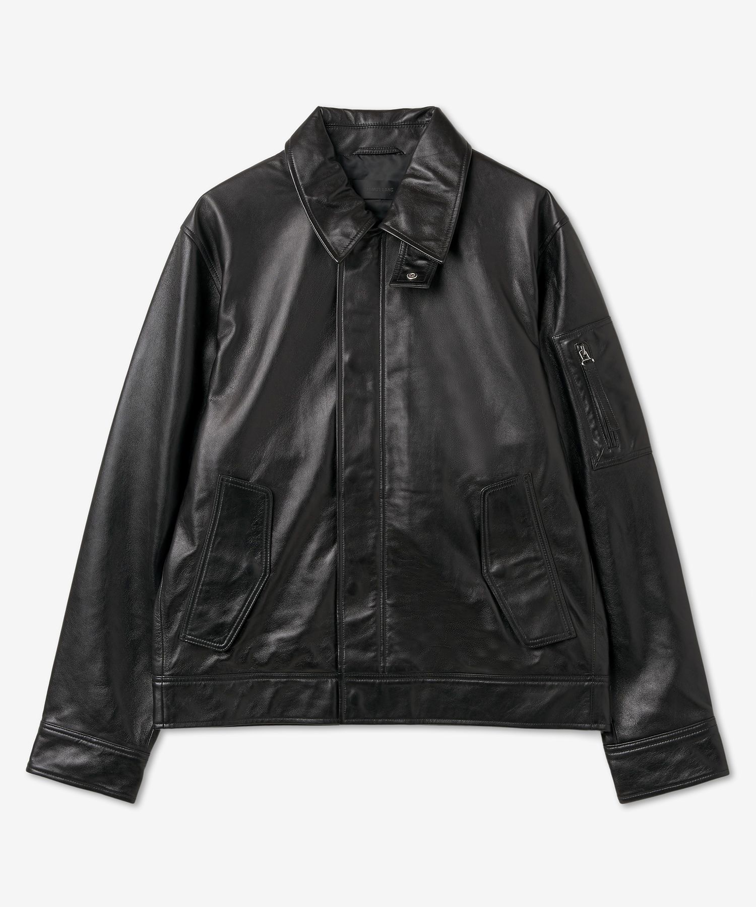 MUSINSA公式 | HELMUT LANG レザー ジップアップジャケット - ブラック 