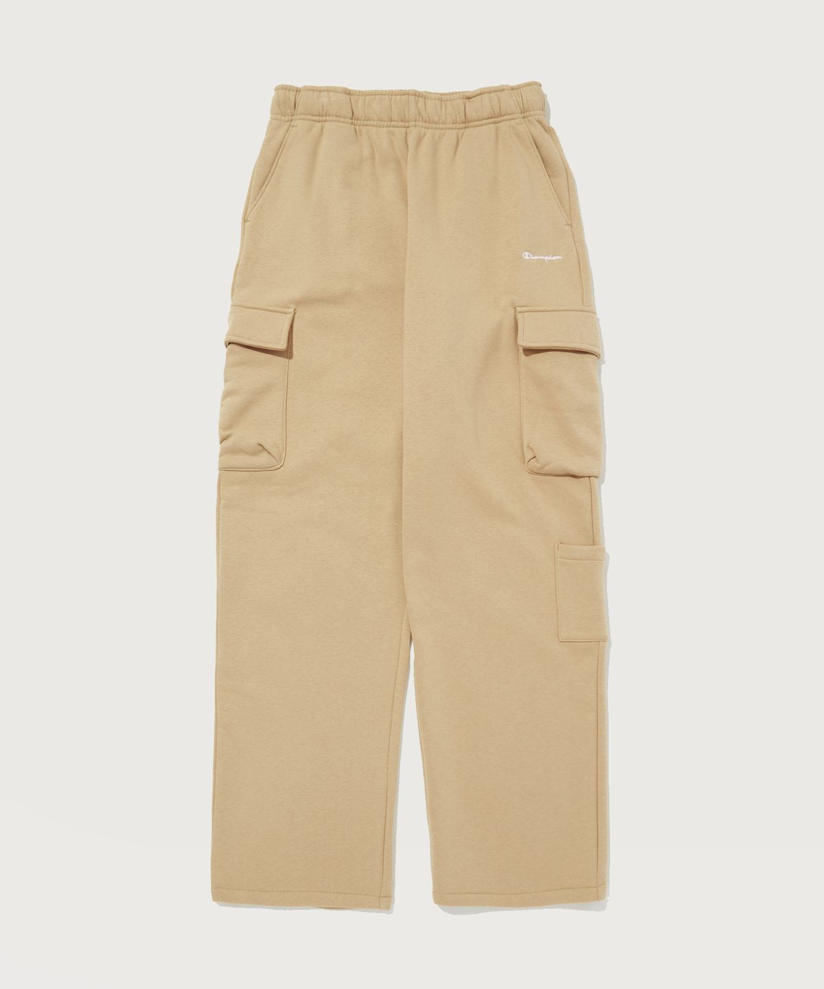 챔피온(CHAMPION) 여성 클래식 플리스 기모 카고 스웨트 팬츠 Normal Sepia