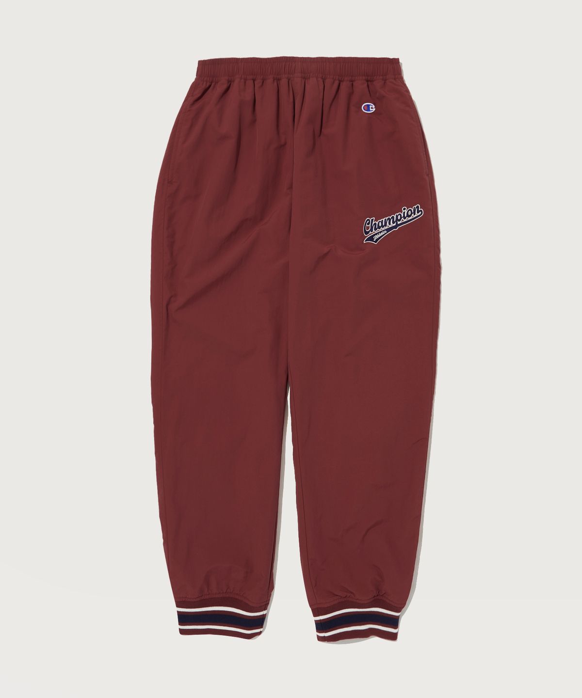챔피온(CHAMPION) 메쉬 스트라이프 포인트 조거팬츠 Dark Wine