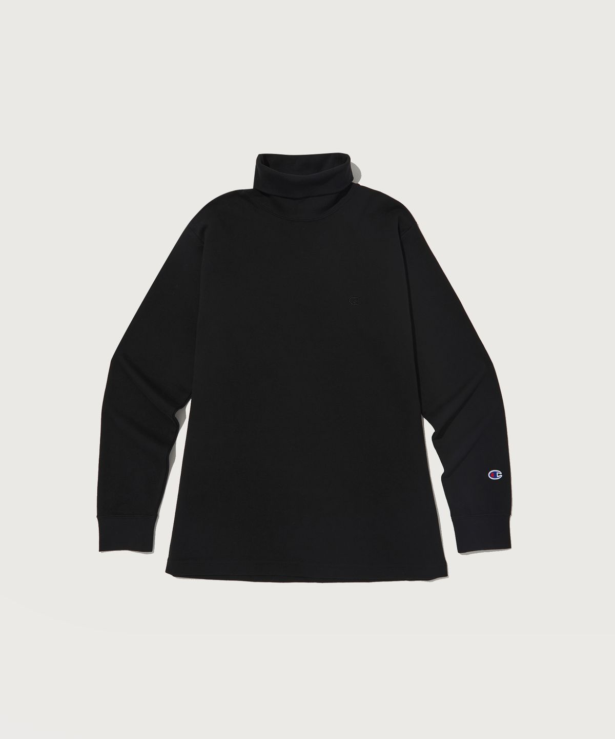 챔피온(CHAMPION) 터틀넥 긴팔 티셔츠 Black