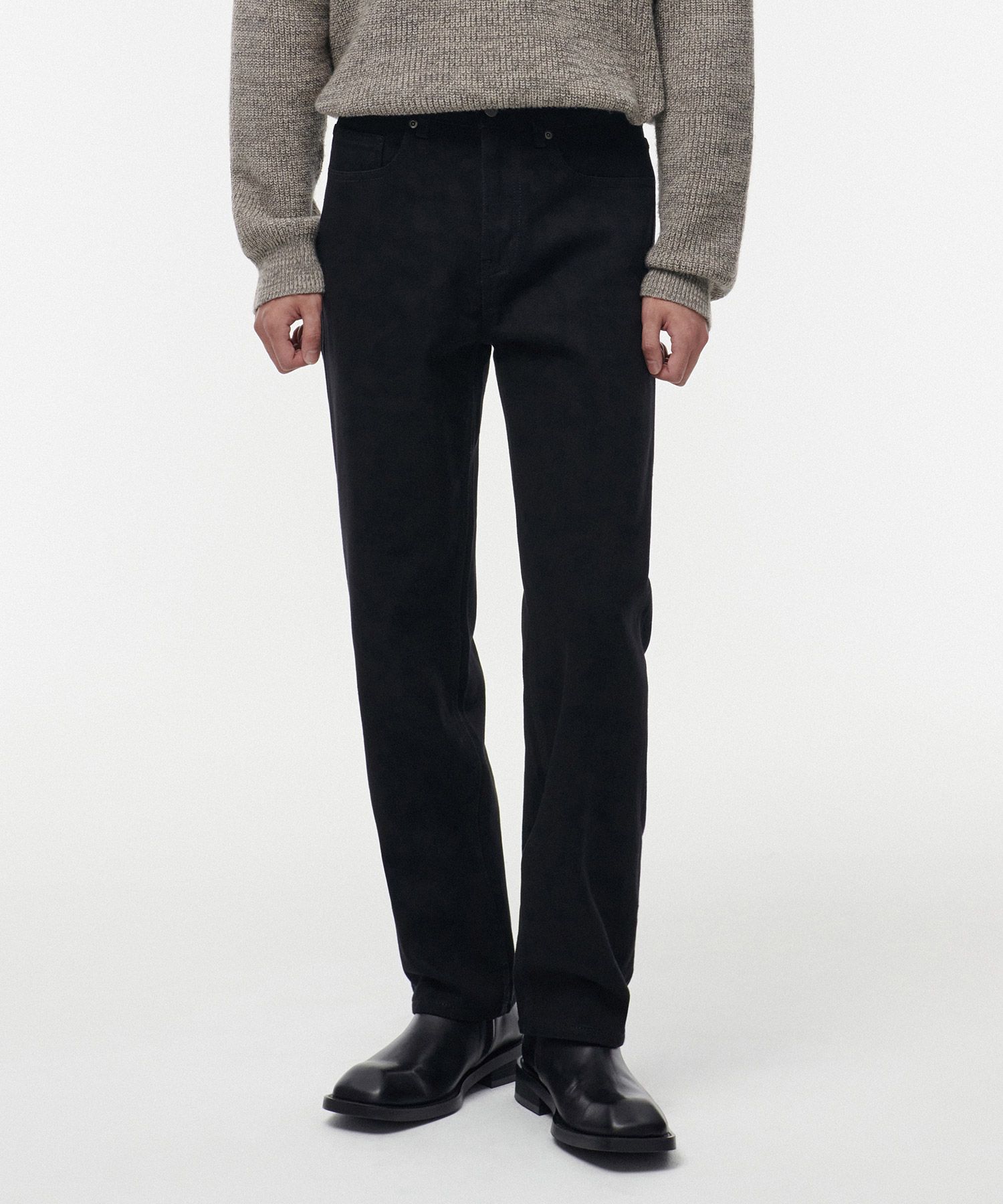 ★MUSINSA STANDARD★ Straight denim pants black MMCNP803-BK MUSINSA | MUSINSA STANDARD REGULAR FIT DENIM PANTS [BLACK]