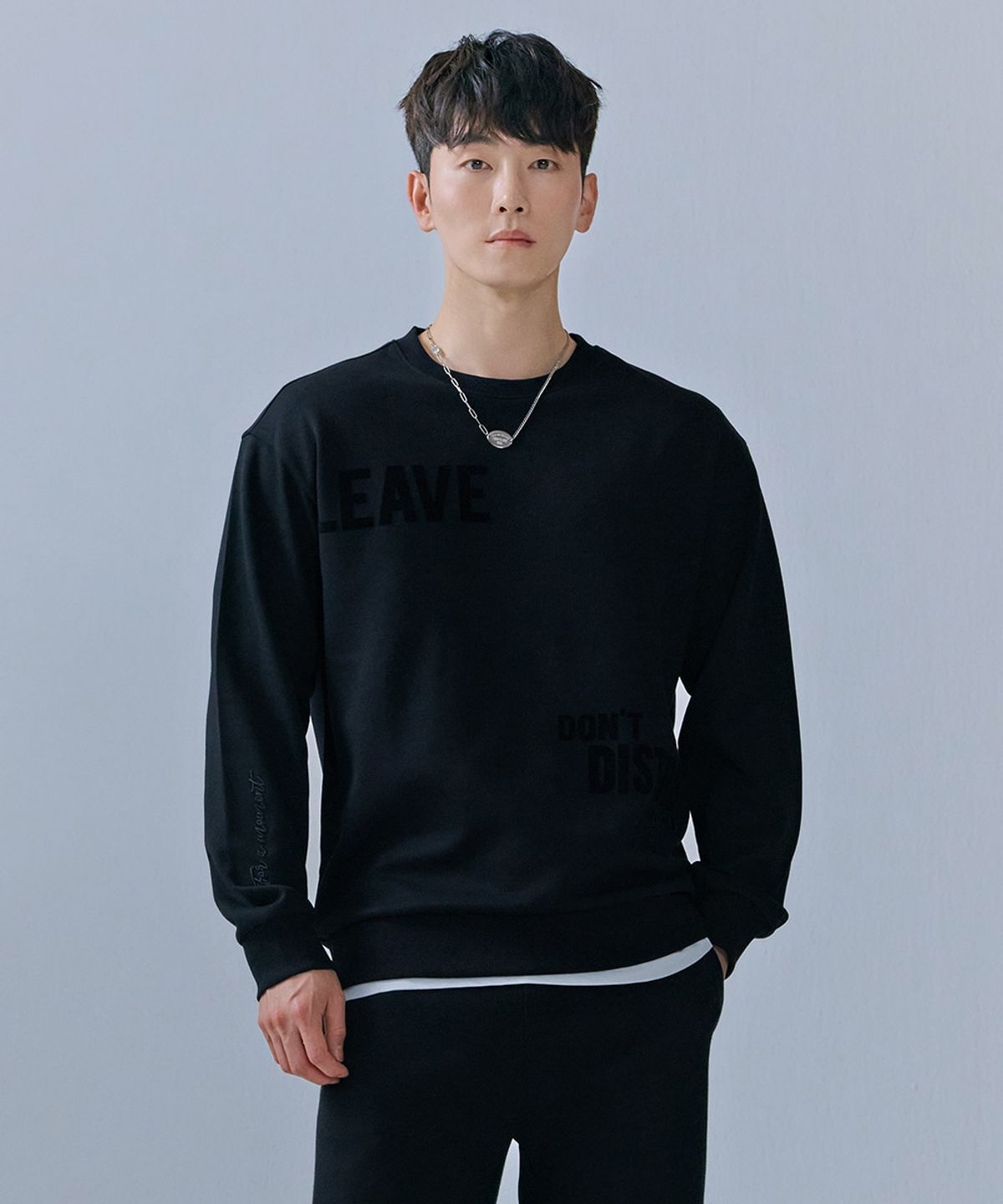 체이스컬트(CHASECULT) 남성 레터링 맨투맨 티셔츠-CERK5116B03
