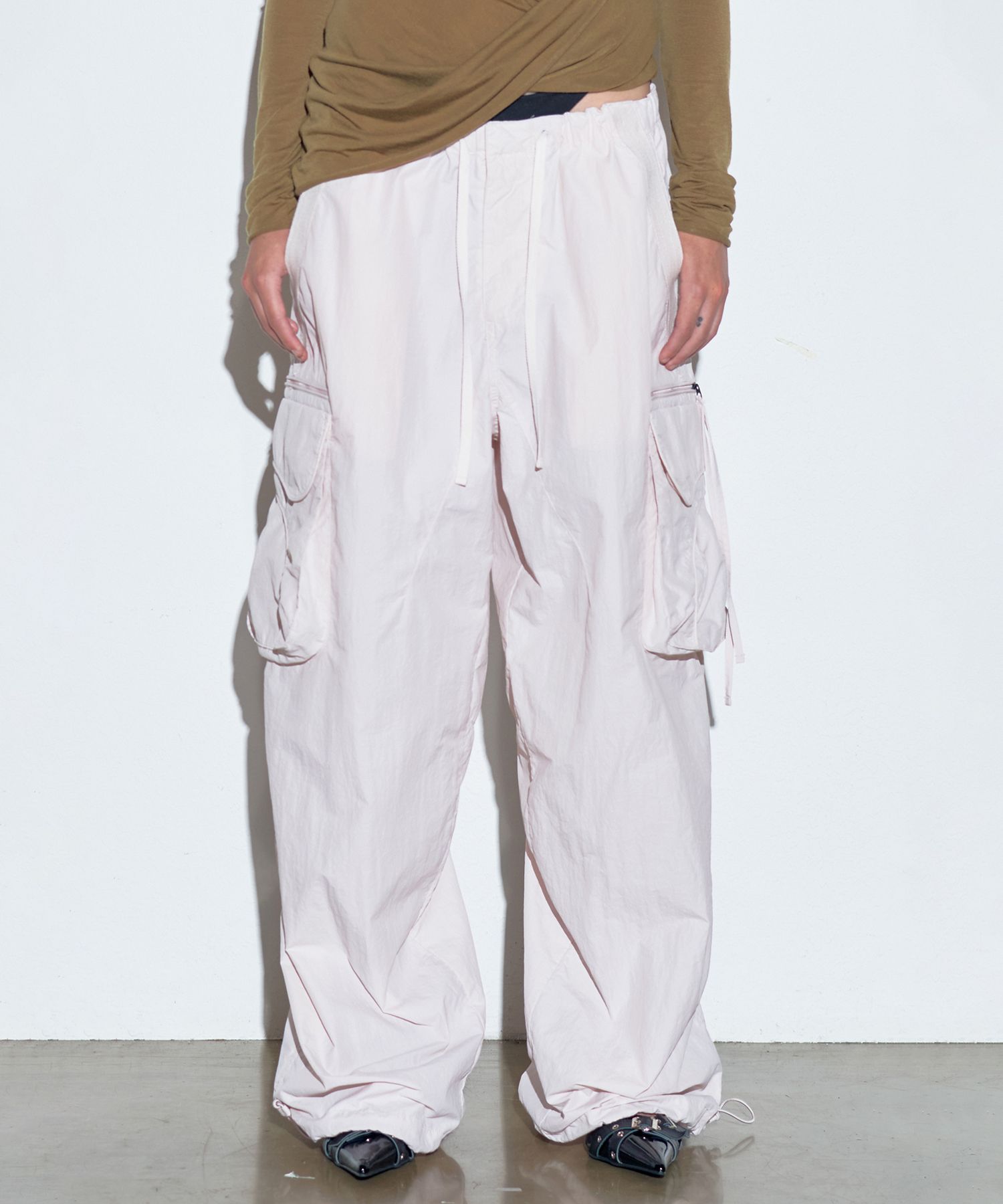 ★SCULPTOR★ Parachute Cargo Pants Ballerina Pink SC23A455PK MUSINSA | SCULPTOR Parachute Cargo Pants Ballerina Pink