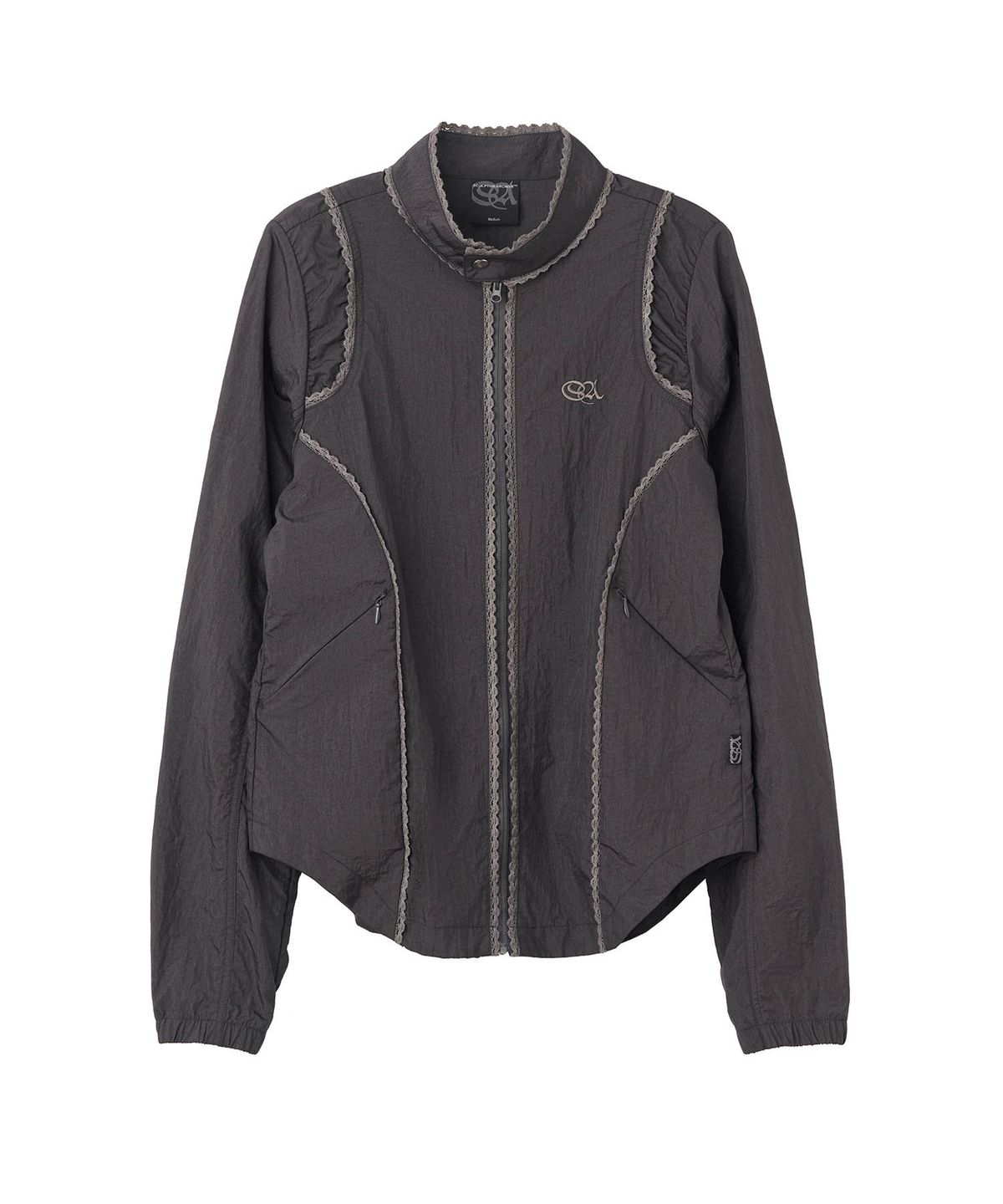 스컬프터(SCULPTOR) Lace Nylon Jacket Charcoal