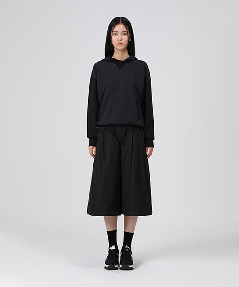 여성 우븐배색 로고포인트 후드티_5J65320