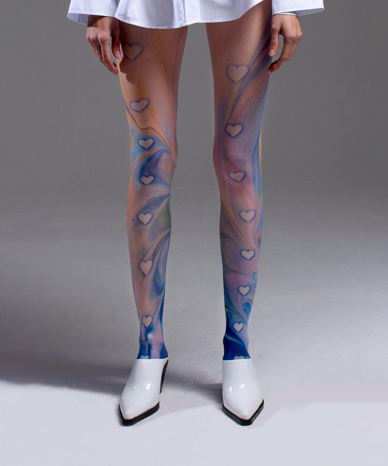 Heart is Poped Out tights (Multi color)