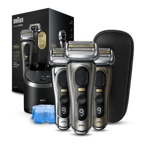 전기면도기 시리즈9 PRO PLUS 충전&세척 스테이션 구성 모델 (그라파이트/크롬/실버/샴페인 골드)