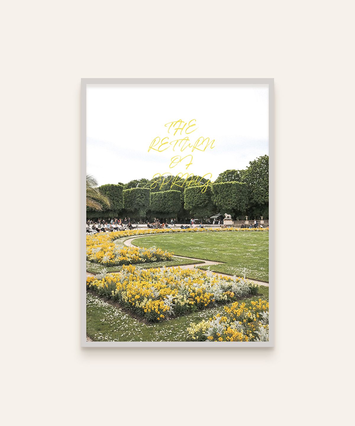 사바이사바이(SABAISABA) 유럽시리즈 아트 포스터 [A3/공원] 뤽상부르공원 The return of spring