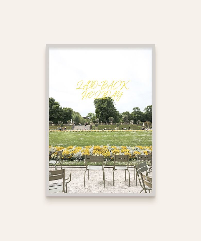 유럽시리즈 아트 포스터 [A3/공원] 뤽상부르공원 Laid-back holiday