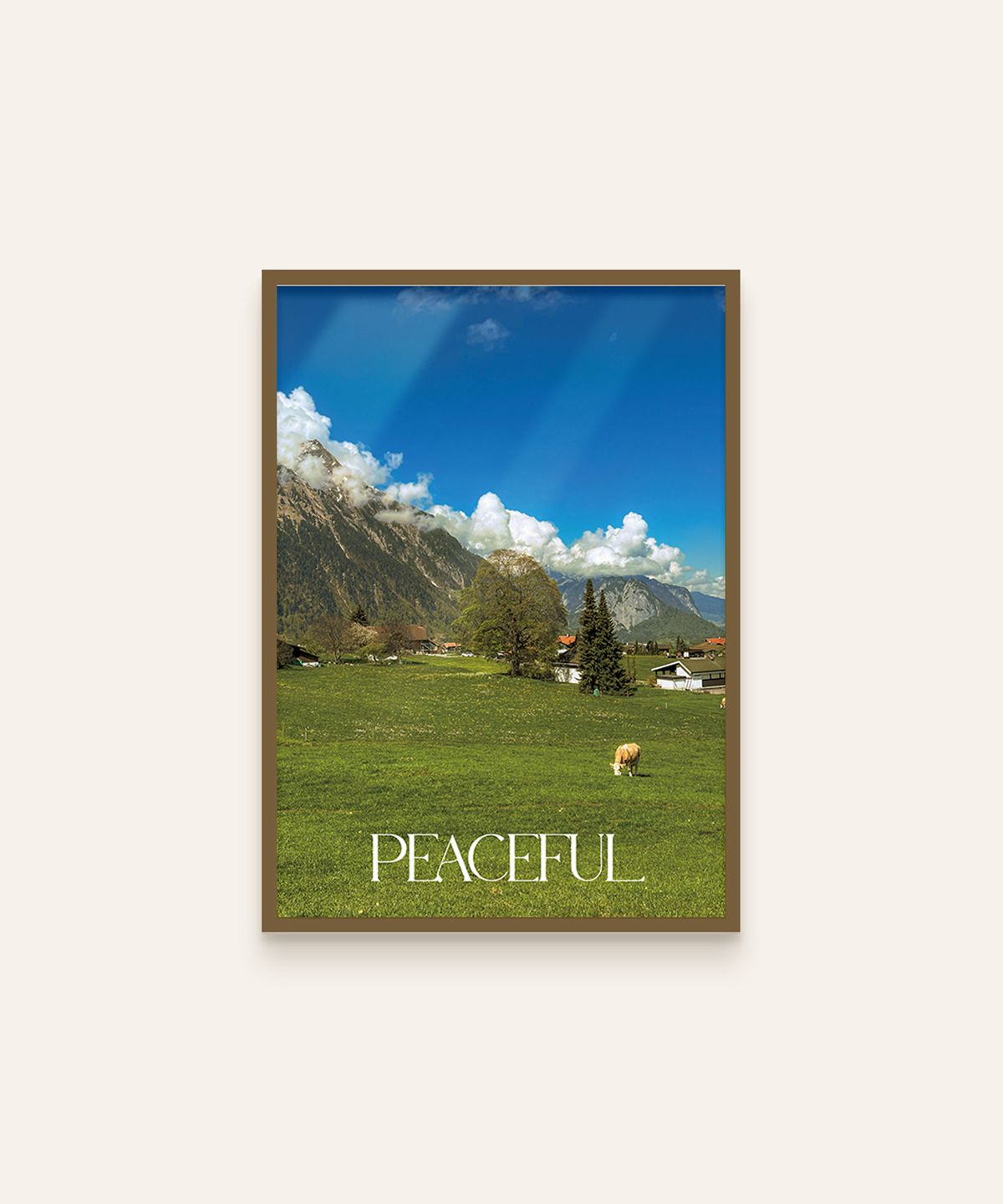 사바이사바이(SABAISABA) 유럽시리즈 아트 포스터 [A4/자연] 스위스 PEACEFUL