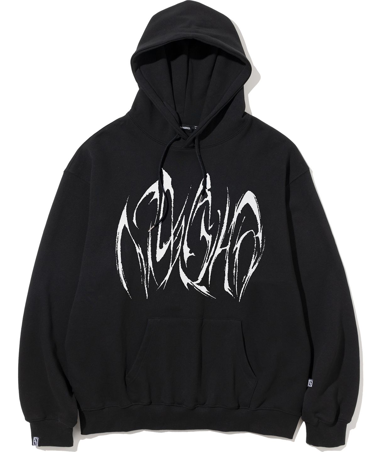 낫포너드(NOT4NERD) Boomerang Logo Pullover Hood - Black
