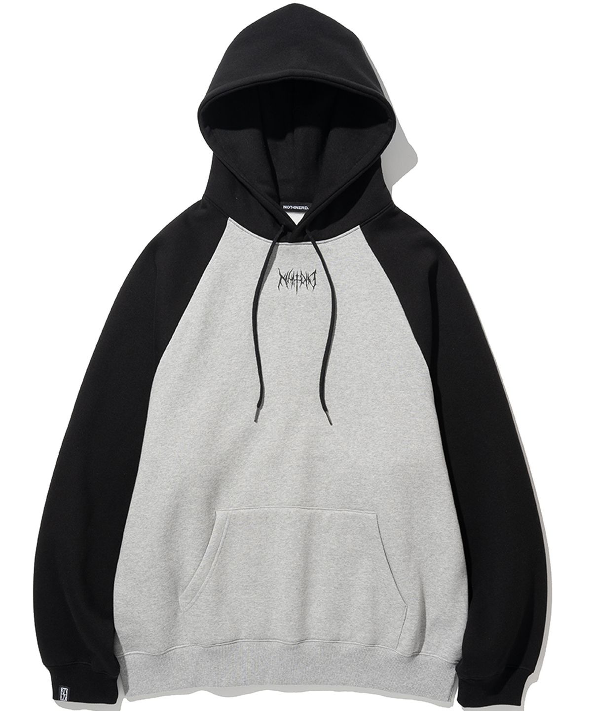 낫포너드(NOT4NERD) Satan Logo Raglan Pullover hood - Grey