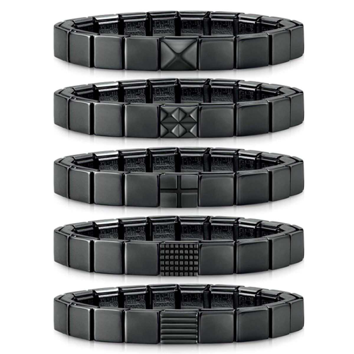 노미네이션(NOMINATION) 팔찌 글램 심볼 Black finish & Black PVD 239102