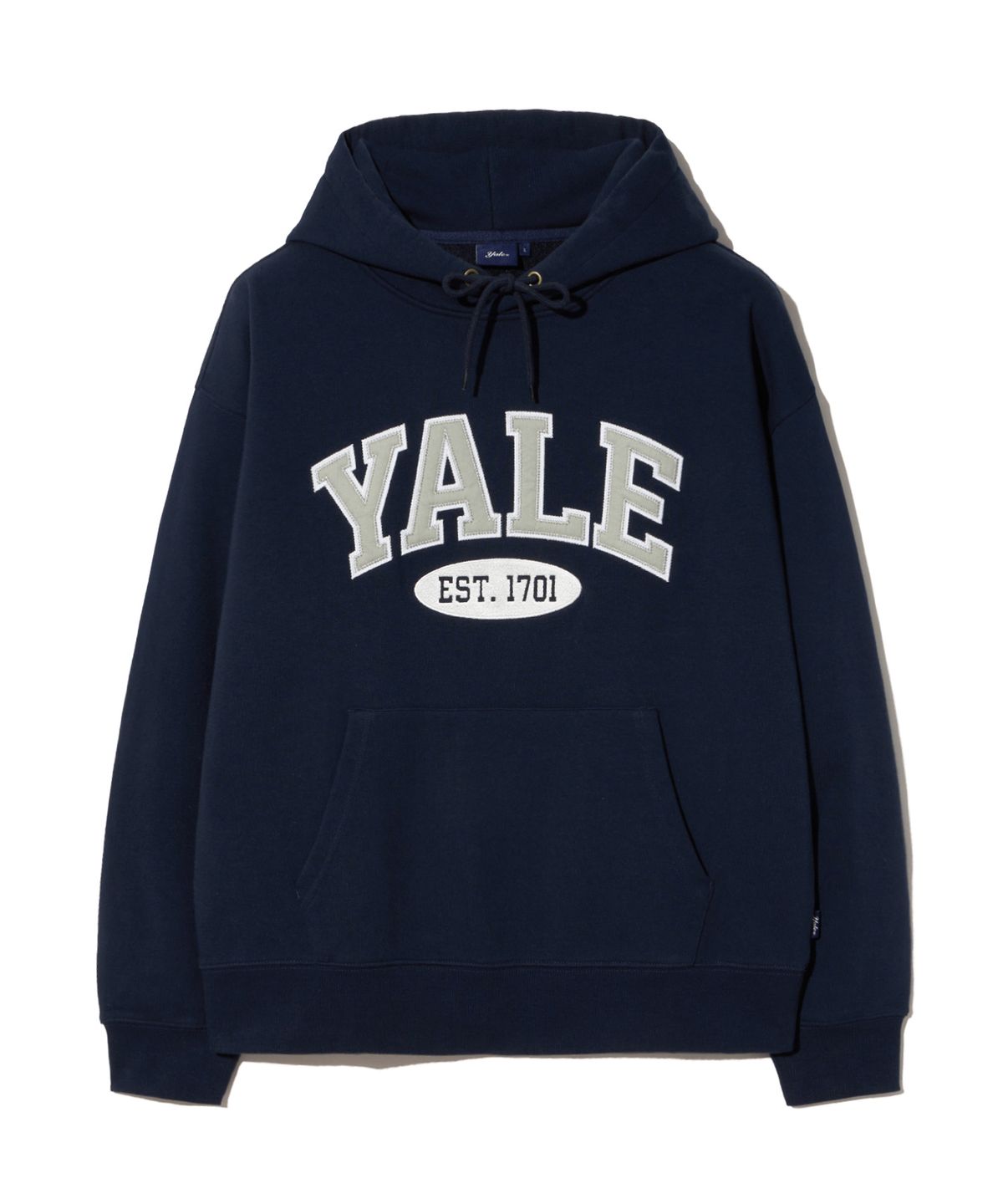 예일(YALE) 투톤아치 후드_네이비