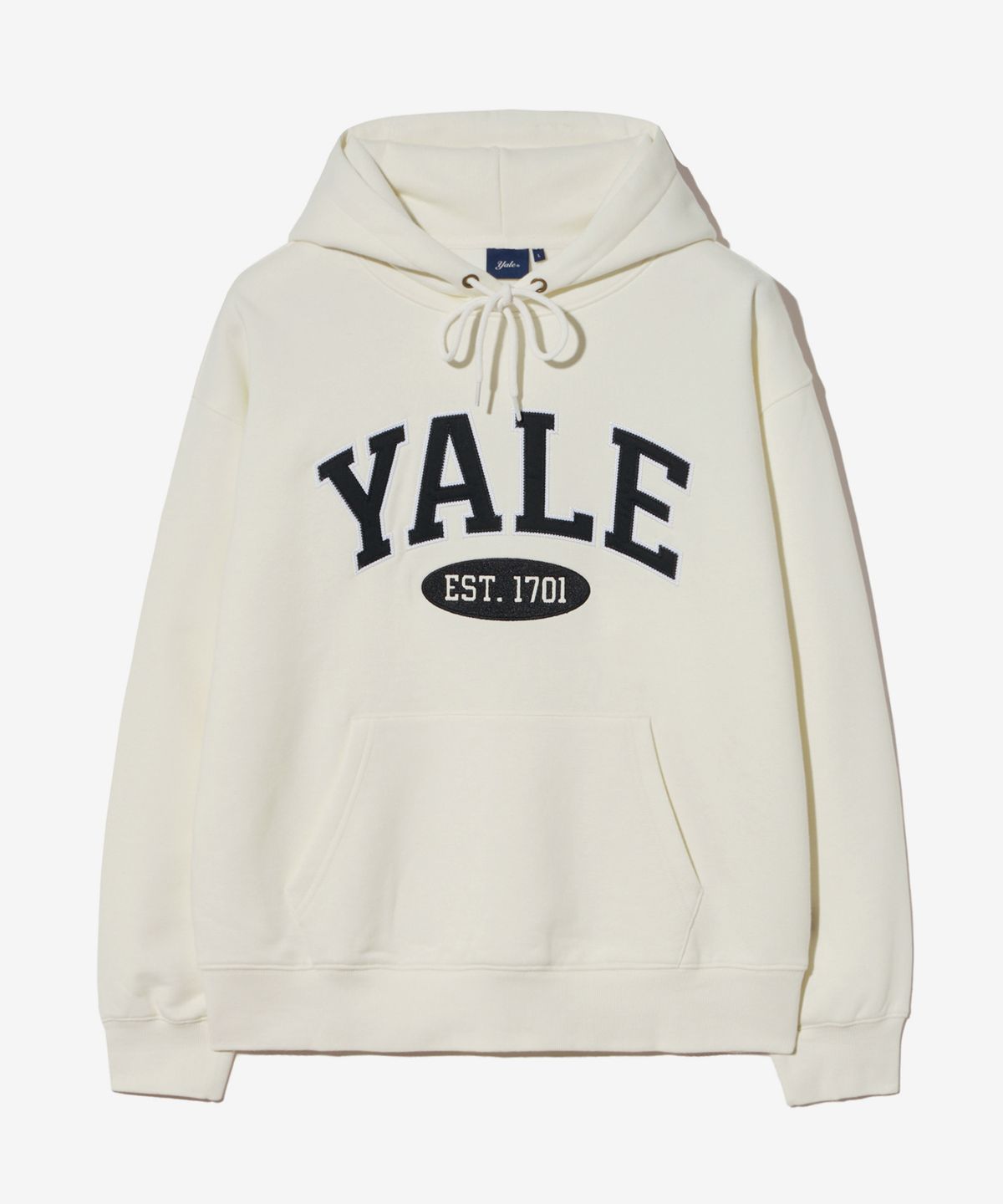 예일(YALE) 투톤아치 후드_아이보리