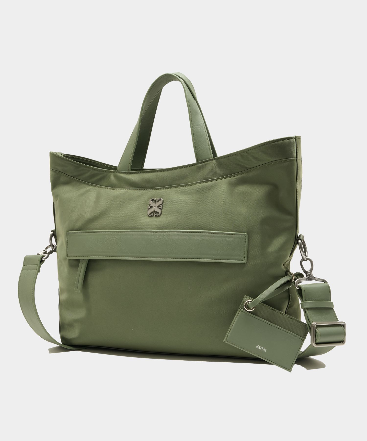 トートバッグ SATUR Setter All Day Nylon Tote Bag Olive Khaki MUSINSA公式 | SATUR Setter All Day Nylon Tote Bag Olive Khaki
