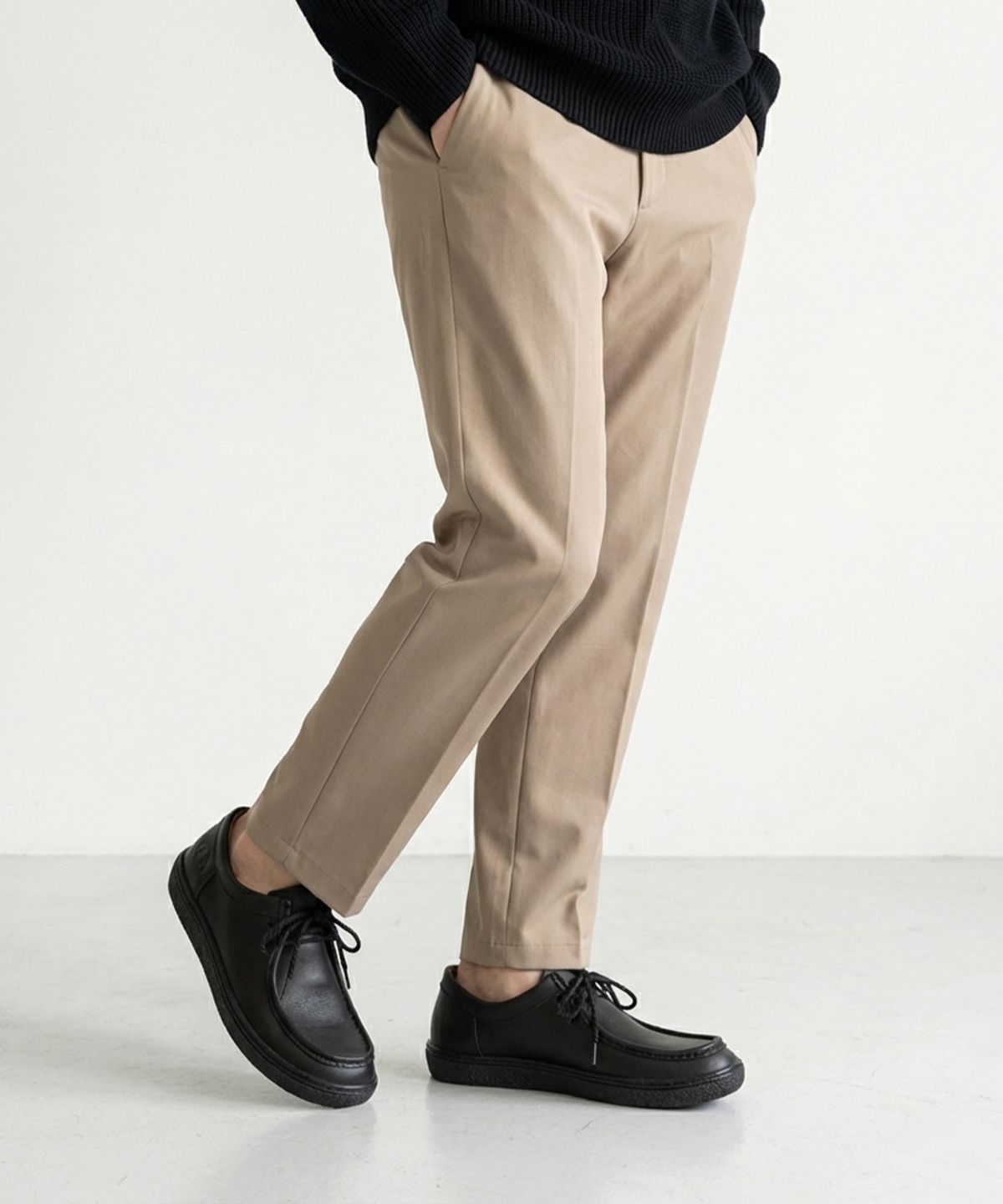 하버드 슈즈(HARVARD SHOES) 카스토 성인 가죽 캐주얼 로퍼 블랙