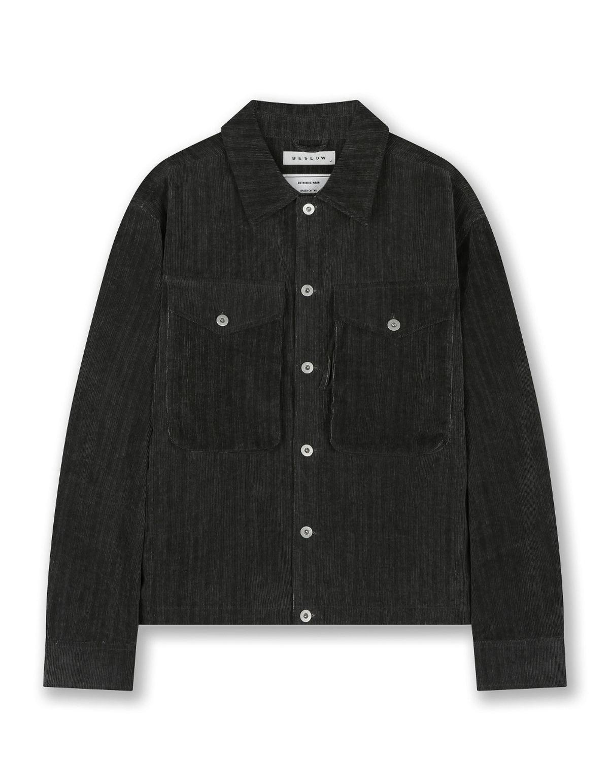 비슬로우(BESLOW) VINTAGE WASHED CORDUROY JACKET WASHED BLACK